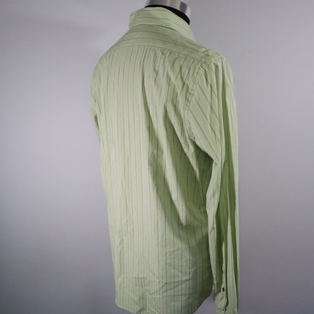 Express Shirt Mens Medium 15-15.5 1MX Modern‎ Fit Button Up Striped Long Sleeve - Picture 4 of 8